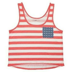 American Flag Tank Top / Crop Top